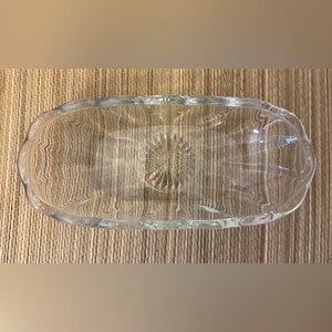 Anchor Hocking Vintage Old Fashioned Glass Banana Split Bowl - 8 1/4''